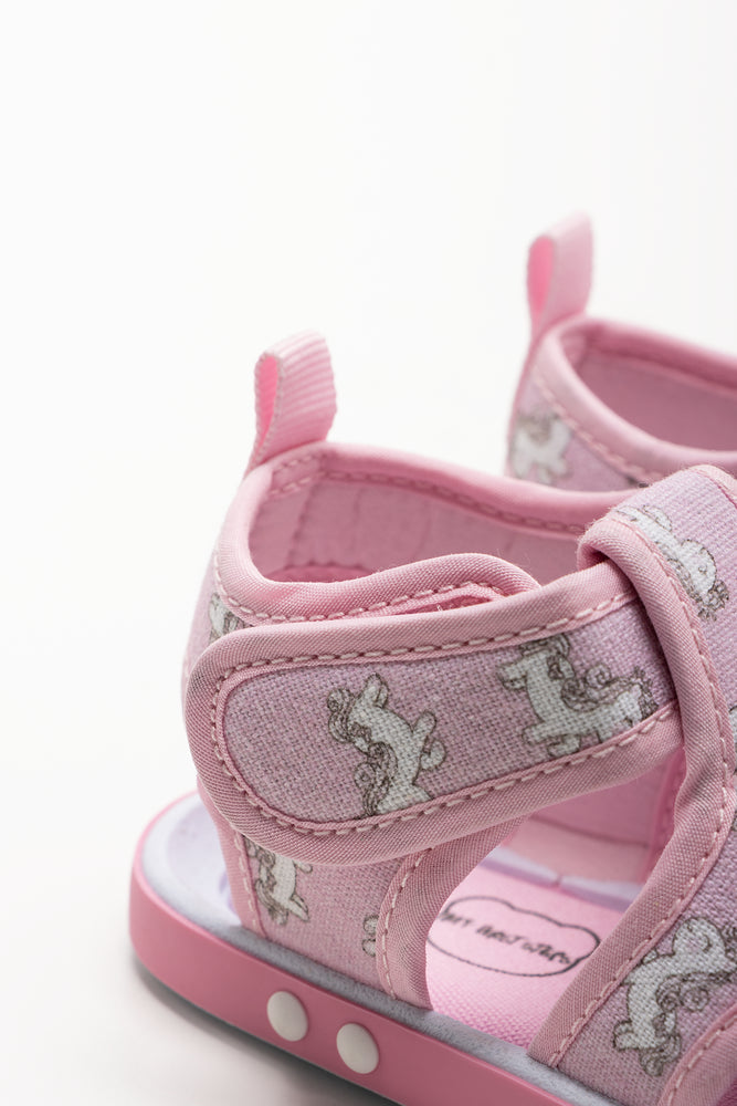 Unicorn Foxing Sandals Pink (3)