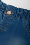 Paper Bag Denim Shorts Blue (1)
