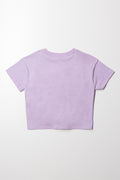 Sequin Front Tie Top Purple (2)