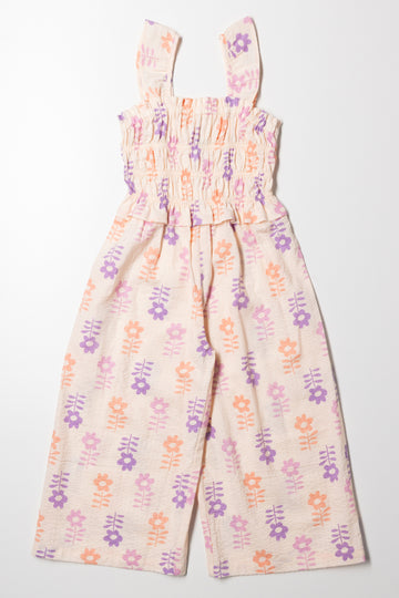 Floral Jumpsuit Light Pink
