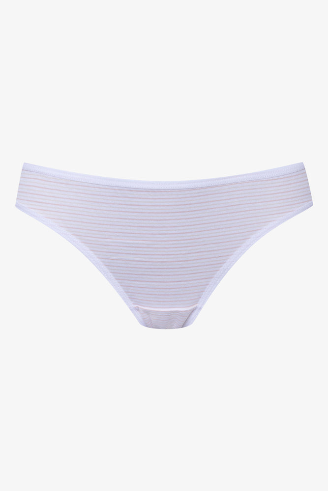 3 Pack Bikini Panties Pink And  Natural (3)