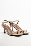 Toe Loop Heel Sandals Natural