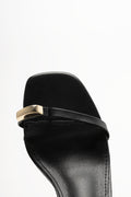 Toe Loop Heel Sandals Black (4)