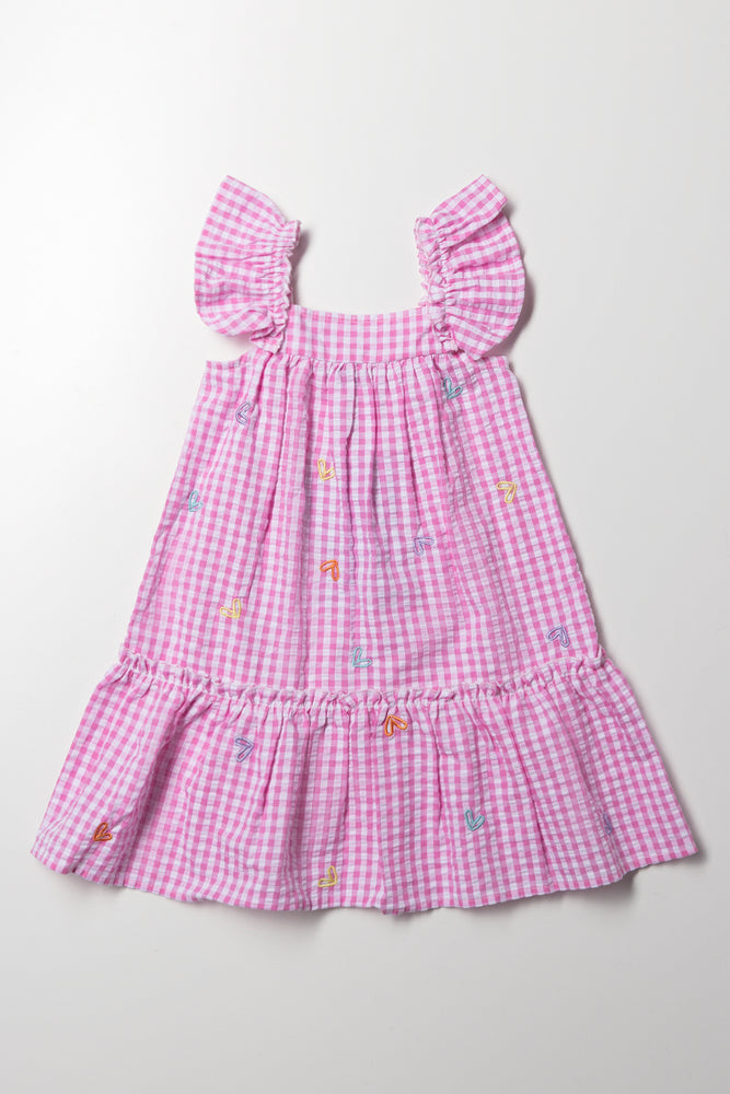 Gingham Dress Pink