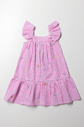 Gingham Dress Pink