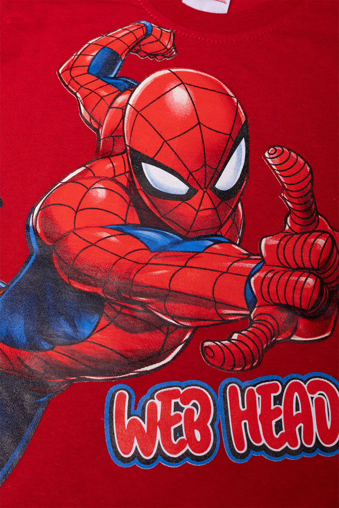 Spider-Man Short Sleeve Pyjama Set Red