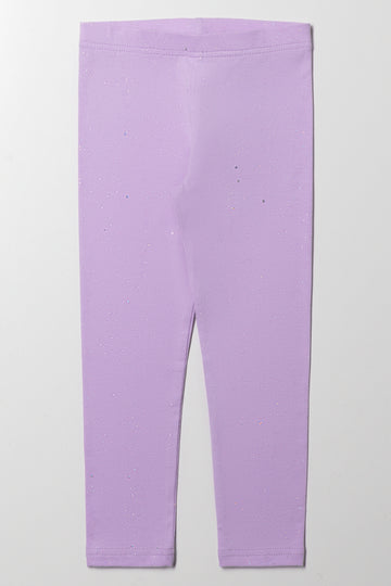 Glitter Leggings Purple