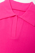 Collar Seamless Dress Pink (1)