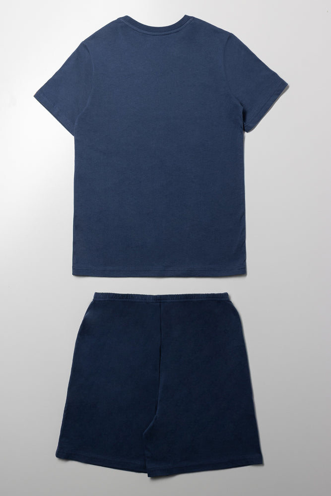 Superman Short Sleeve Pyjamas Blue (3)