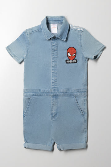 Spider-Man Denim Boilersuit Blue