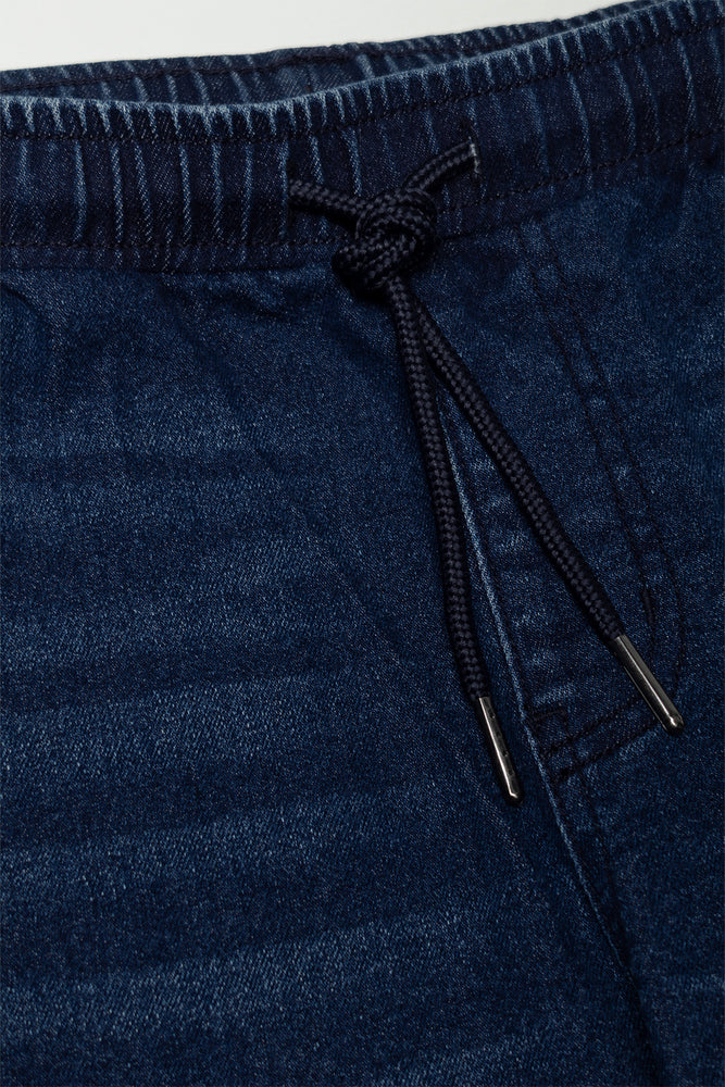 Cargo Denim Shorts Blue