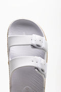 Double Buckle Sandals White (4)
