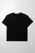 Graffitti Oversized Short Sleeve T-Shirt Black (2)