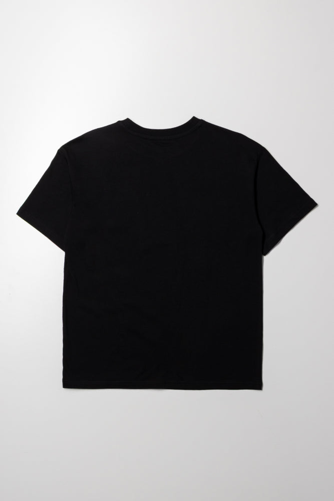Graffitti Oversized Short Sleeve T-Shirt Black (2)