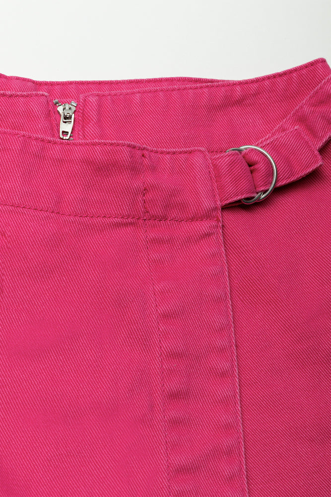 Ring Detail Skorts Pink