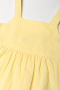 Textured Tiered Dress Yellow (1)