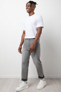 Straight Leg Denim Jeans Grey (2)
