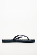 Polka Dot Flip Flops Navy