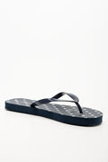 Polka Dot Flip Flops Navy (1)