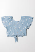 Front Tie Top Blue (2)