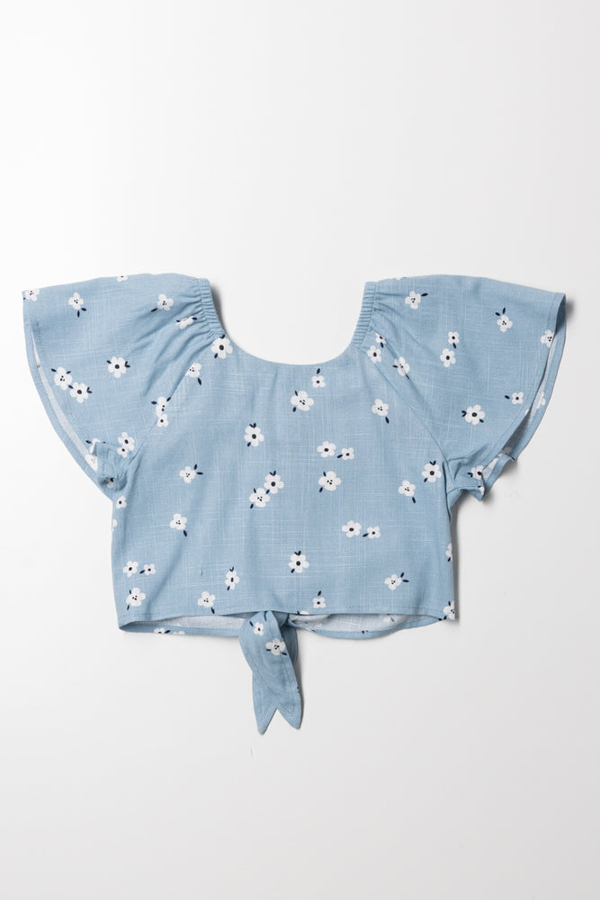 Front Tie Top Blue (2)
