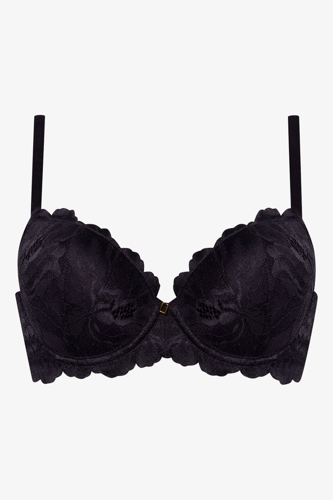 2 Pack Lace Bras Black & Natural (1)