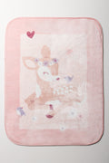 Deer Mink Blanket Pink (2)