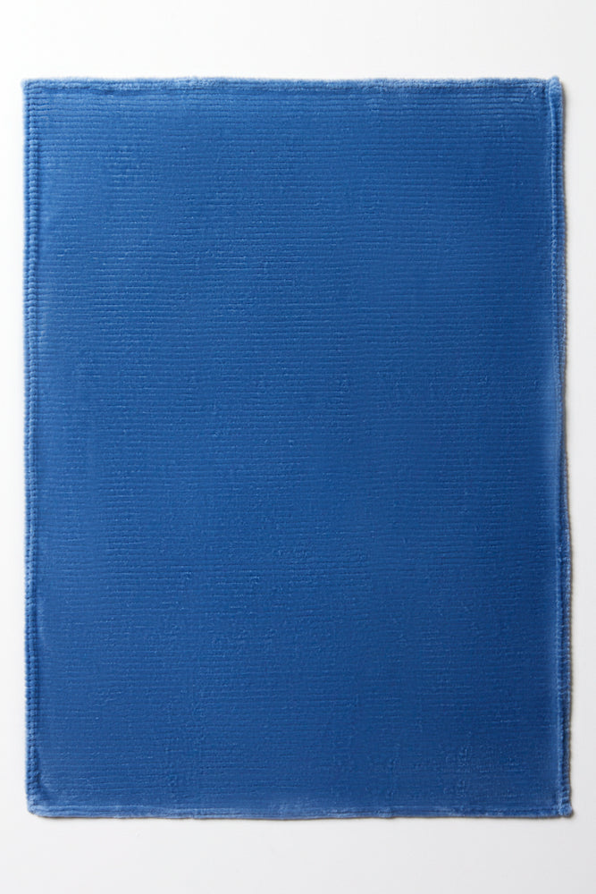 Rib Waffle Blanket Blue (2)