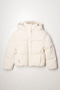 Hooded Puffer Jacket Cream