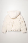 Hooded Puffer Jacket Cream (2)