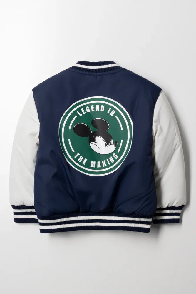 Mickey Mouse Bomber Jacket Navy (3)