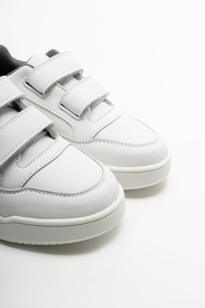 Leather Trainers White (2)