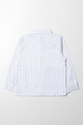 Long Sleeve Stripe Shirt White And Blue (2)
