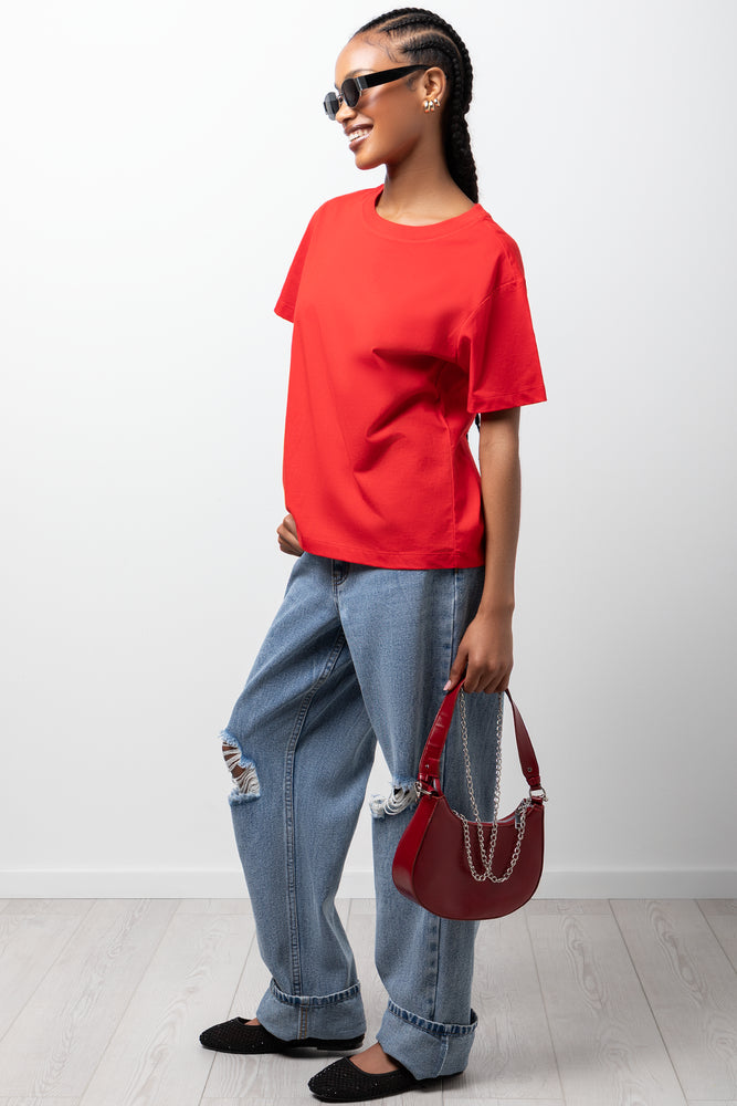 Crewneck T-Shirt Red
