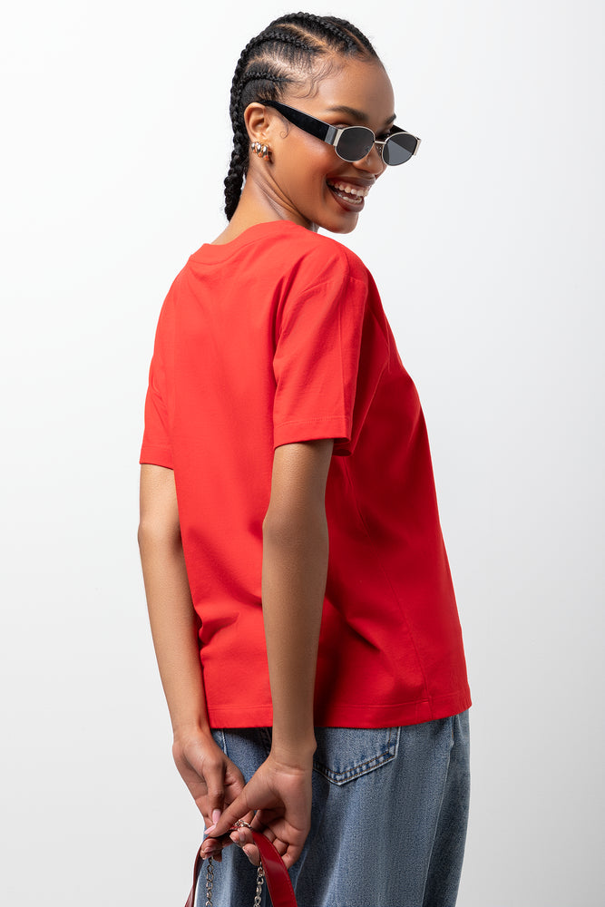Crewneck T-Shirt Red (3)