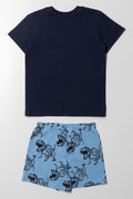 Dino Short Sleeve Pyjamas Navy (3)