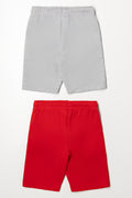 2 Pack Paw Patrol Shorts Red And Grey (3)