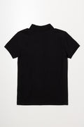 Short Sleeve Textured Golfer Black (2)