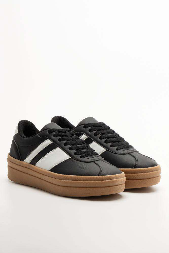 Platform Sneaker Black