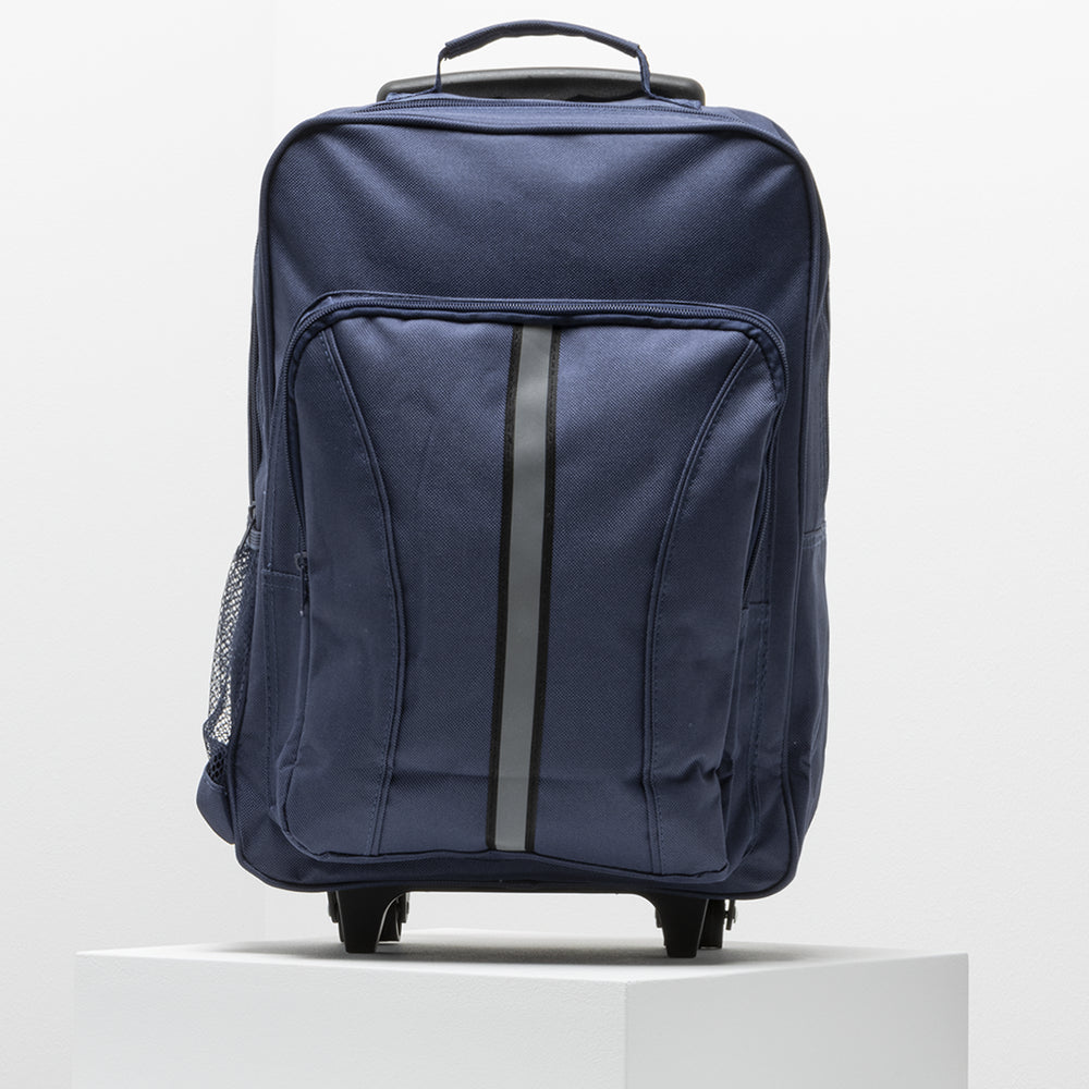 School Trolley Bag Navy