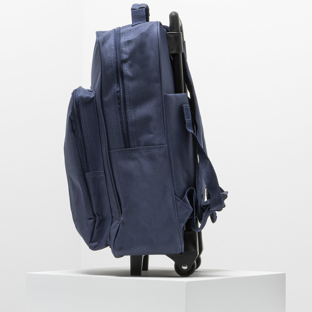 School Trolley Bag Navy (2)