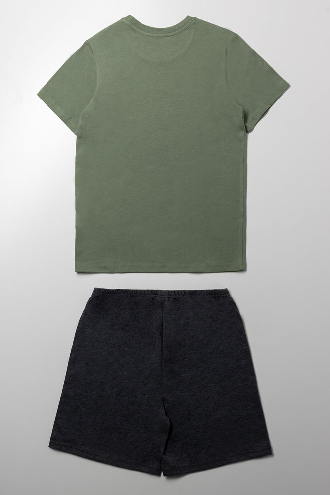 Gamer Short Sleeve Pyjamas Green (3)