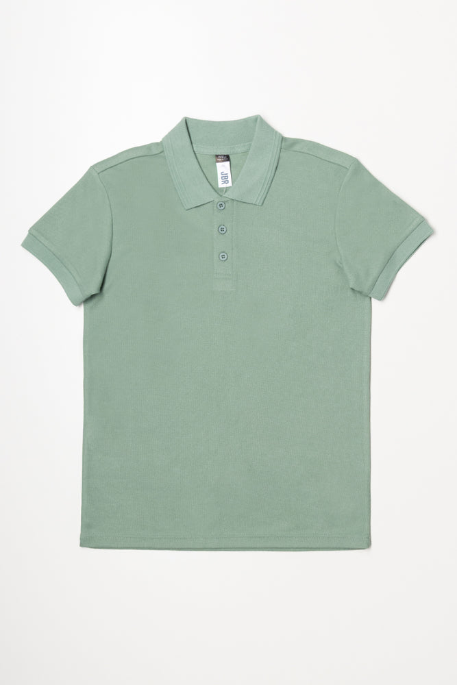 Plain Golfer With Textured Collar Fatique