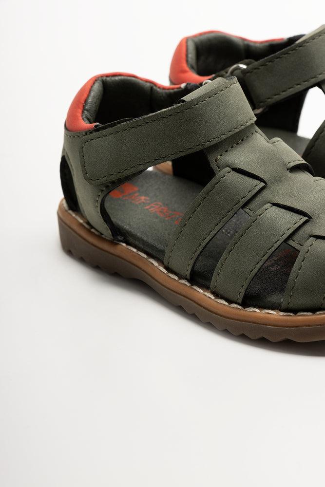 Caged Sandals Green (3)