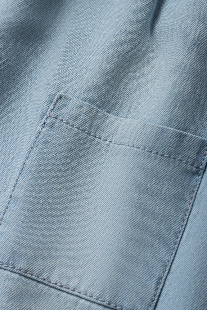 A-Line Denim Dress Blue (2)