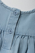 A-Line Denim Dress Blue (3)