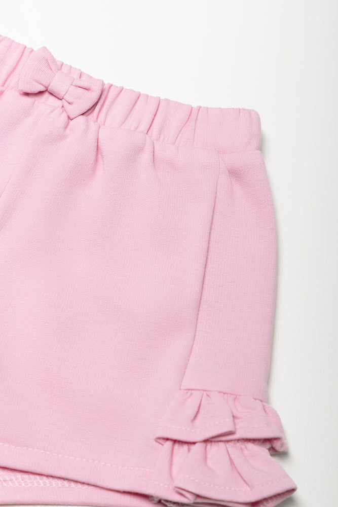 Knit Shorts Pink