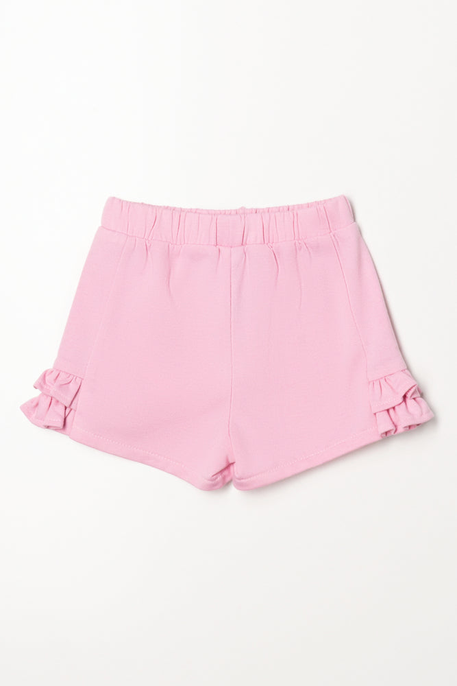 Knit Shorts Pink (2)