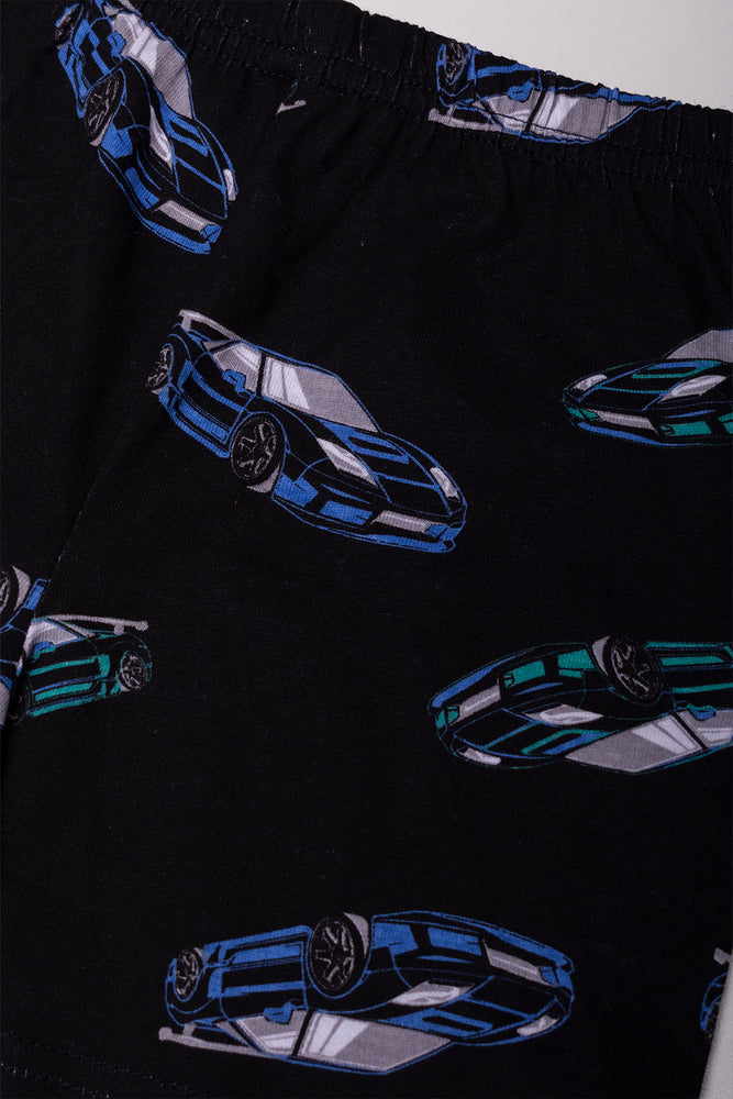 Racing Car Short Sleeve Pyjama Set Grey (2)