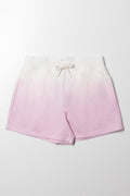 Ombre Knit Shorts Pink